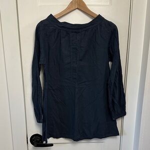 Chic Navy Women's Tunic Top
